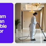 Professional steam clean marble floor services in Dubai, Sharjah & Ajman for spotless, shiny, and hygienic marble floors.