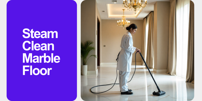 Professional steam clean marble floor services in Dubai, Sharjah & Ajman for spotless, shiny, and hygienic marble floors.
